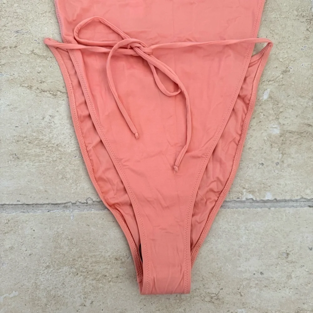 NWT! Monica Hansen Beachwear, One Piece, Peach Color, Size S - Picture 9 of 11